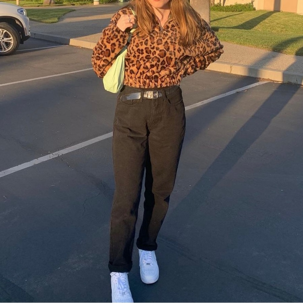 Cheetah Cropped Zip Up 🤎